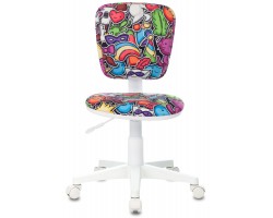 Кресло детское Бюрократ CH-W204NX мультиколор маскарад крестовина пластик пластик белый-foto2
