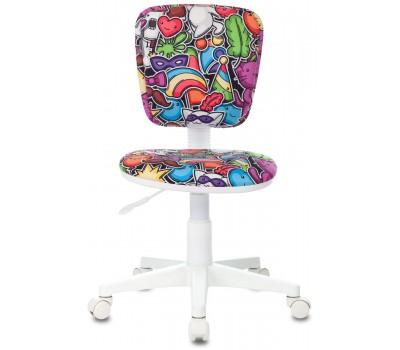 Кресло детское Бюрократ CH-W204NX мультиколор маскарад крестовина пластик пластик белый