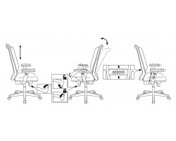 Кресло Бюрократ MC-W611N темно-серый TW-04 38-417 сетка/ткань крестовина пластик пластик белый-foto7