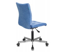 Кресло Бюрократ CH-330M голубой Velvet 86 крестовина металл хром-foto4