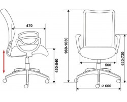 Кресло Бюрократ CH-599AXSN черный TW-32K01 TW-11 сетка/ткань крестовина пластик-foto6