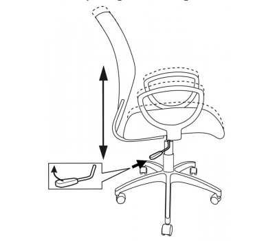 Кресло Бюрократ CH-599AXSN черный TW-32K01 TW-11 сетка/ткань крестовина пластик