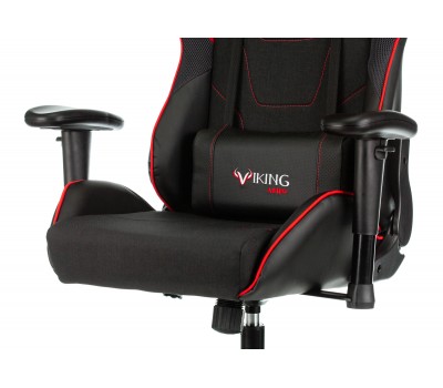 Кресло игровое Zombie VIKING 4 AERO черный/красный текстиль/эко.кожа с подголов. крестовина пластик