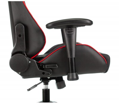 Кресло игровое Zombie VIKING 4 AERO черный/красный текстиль/эко.кожа с подголов. крестовина пластик