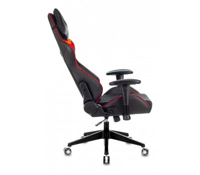 Кресло игровое Zombie VIKING 4 AERO черный/красный текстиль/эко.кожа с подголов. крестовина пластик