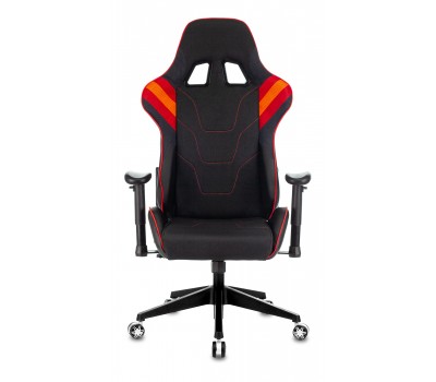 Кресло игровое Zombie VIKING 4 AERO черный/красный текстиль/эко.кожа с подголов. крестовина пластик