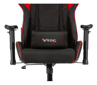 Кресло игровое Zombie VIKING 4 AERO черный/красный текстиль/эко.кожа с подголов. крестовина пластик