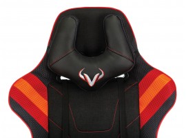 Кресло игровое Zombie VIKING 4 AERO черный/красный текстиль/эко.кожа с подголов. крестовина пластик-foto7