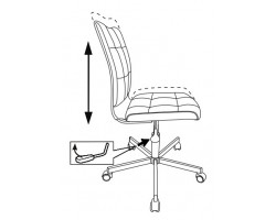 Кресло Бюрократ CH-330M черный/белый Morris гусин.лапка крестовина металл-foto6