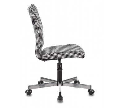 Кресло Бюрократ CH-330M черный/белый Morris гусин.лапка крестовина металл