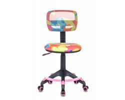 Кресло детское Бюрократ CH-299-F мультиколор абстракция сетка/ткань крестовина пластик подст.для ног-foto2