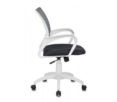 Кресло Бюрократ CH-W695N темно-серый TW-04 TW-12 сетка/ткань крестовина пластик пластик белый