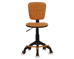 Кресло детское Бюрократ CH-204-F оранжевый жираф крестовина пластик подст.для ног-foto2