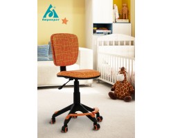 Кресло детское Бюрократ CH-204-F оранжевый жираф крестовина пластик подст.для ног-foto4