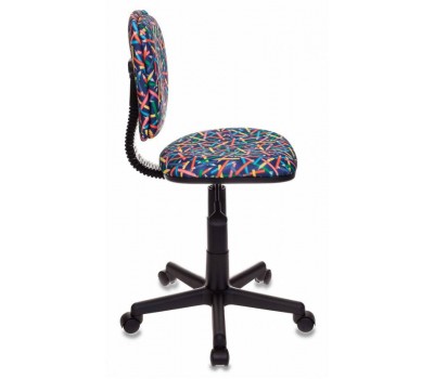 Кресло детское Бюрократ CH-204NX синий карандаши крестовина пластик