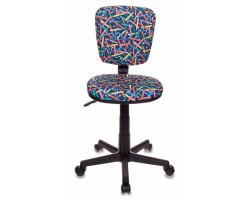 Кресло детское Бюрократ CH-204NX синий карандаши крестовина пластик-foto2