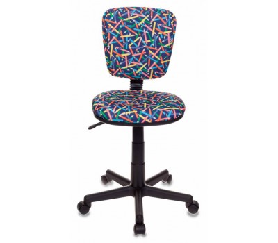 Кресло детское Бюрократ CH-204NX синий карандаши крестовина пластик