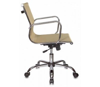 Кресло руководителя Бюрократ CH-993-Low золотистый сетка низк.спин. крестовина металл хром