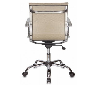 Кресло руководителя Бюрократ CH-993-Low золотистый сетка низк.спин. крестовина металл хром
