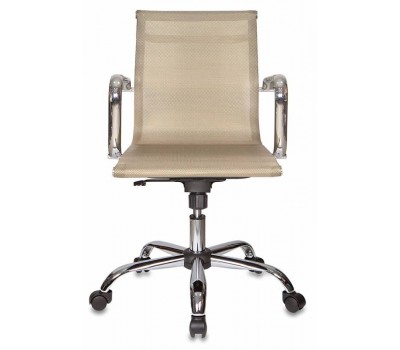 Кресло руководителя Бюрократ CH-993-Low золотистый сетка низк.спин. крестовина металл хром