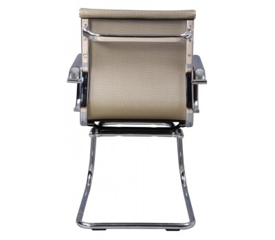 Кресло Бюрократ CH-993-Low-V золотистый сетка низк.спин. полозья металл хром