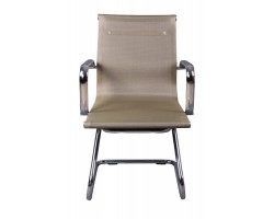 Кресло Бюрократ CH-993-Low-V золотистый сетка низк.спин. полозья металл хром-foto2