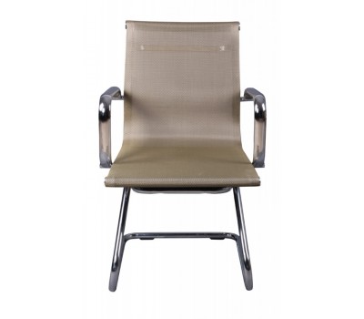 Кресло Бюрократ CH-993-Low-V золотистый сетка низк.спин. полозья металл хром