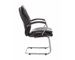 Кресло Бюрократ T-9950AV черный эко.кожа полозья металл хром-foto3