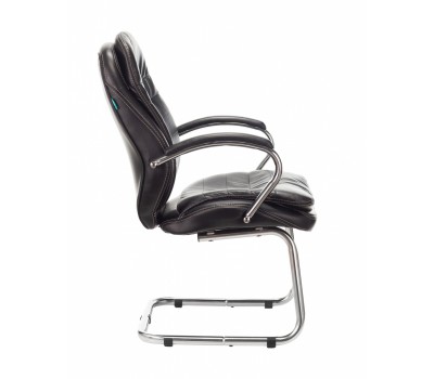 Кресло Бюрократ T-9950AV черный эко.кожа полозья металл хром