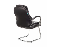 Кресло Бюрократ T-9950AV черный эко.кожа полозья металл хром-foto4