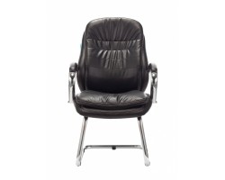 Кресло Бюрократ T-9950AV черный эко.кожа полозья металл хром-foto2