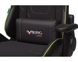Кресло игровое Zombie VIKING 4 AERO черный/салатовый текстиль/эко.кожа с подголов. крестовина пластик-foto11