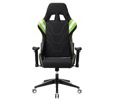Кресло игровое Zombie VIKING 4 AERO черный/салатовый текстиль/эко.кожа с подголов. крестовина пластик