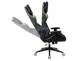 Кресло игровое Zombie VIKING 4 AERO черный/салатовый текстиль/эко.кожа с подголов. крестовина пластик-foto9
