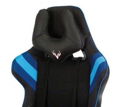 Кресло игровое Zombie VIKING 4 AERO черный/синий текстиль/эко.кожа с подголов. крестовина пластик