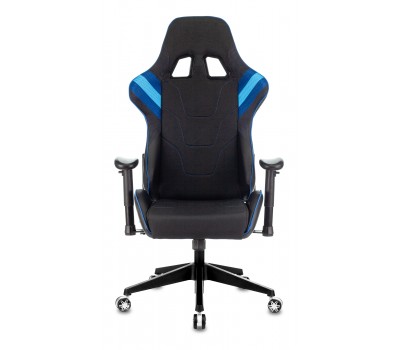 Кресло игровое Zombie VIKING 4 AERO черный/синий текстиль/эко.кожа с подголов. крестовина пластик