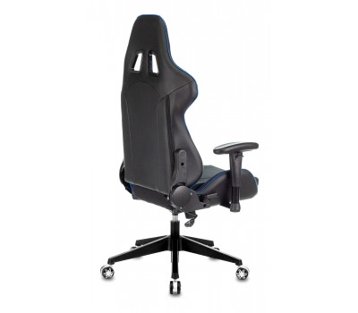 Кресло игровое Zombie VIKING 4 AERO черный/синий текстиль/эко.кожа с подголов. крестовина пластик