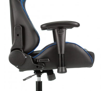 Кресло игровое Zombie VIKING 4 AERO черный/синий текстиль/эко.кожа с подголов. крестовина пластик