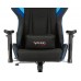 Кресло игровое Zombie VIKING 4 AERO черный/синий текстиль/эко.кожа с подголов. крестовина пластик