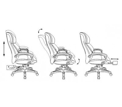 Кресло руководителя Бюрократ _Miro черный рец.кожа/кожзам крестовина пластик подст.для ног пластик серебро