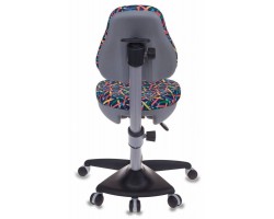 Кресло детское Бюрократ KD-2 синий карандаши крестовина пластик-foto4