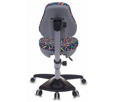 Кресло детское Бюрократ KD-2 синий карандаши крестовина пластик