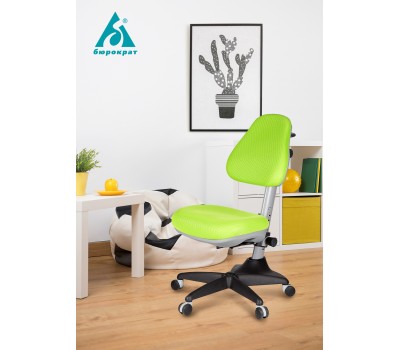 Кресло детское Бюрократ KD-2 синий карандаши крестовина пластик