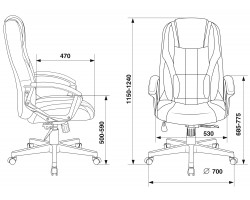 Кресло игровое Zombie VIKING-9 черный/красный текстиль/эко.кожа крестовина пластик-foto6
