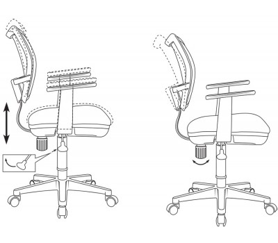 Кресло Бюрократ Ch-797AXSN черный сиденье красный 26-22 сетка/ткань крестовина пластик