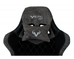 Кресло игровое Zombie VIKING 7 KNIGHT Fabric черный текстиль/эко.кожа с подголов. крестовина металл-foto7