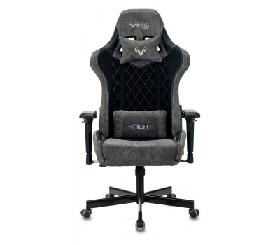 Кресло игровое Zombie VIKING 7 KNIGHT Fabric черный текстиль/эко.кожа с подголов. крестовина металл