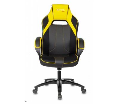 Кресло игровое Zombie VIKING 2 AERO черный/желтый текстиль/эко.кожа крестовина пластик