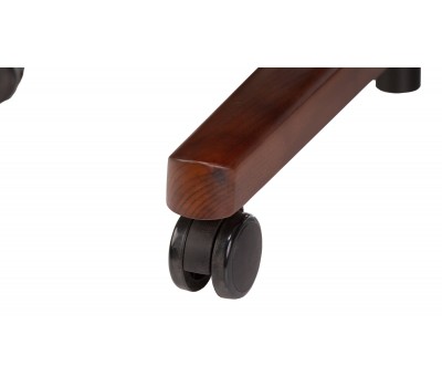 Кресло руководителя Бюрократ _DUKE белый кожа крестовина металл/дерево