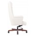 Кресло руководителя Бюрократ _DUKE белый кожа крестовина металл/дерево